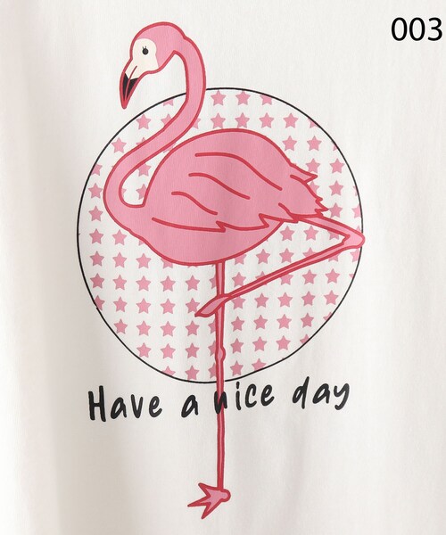 Cutie Blonde（キューティーブロンド）の「◆【S-L】アニマルフレンチスリーブコラボTシャツ（Tシャツ/カットソー・レディース・ベージュ/オフホワイト/ホワイト系3/ベージュ系/パープル系4/イエロー系・01/02/03）」の15枚目の写真