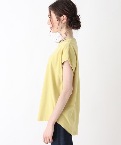 Cutie Blonde（キューティーブロンド）の「◆【S-L】アニマルフレンチスリーブコラボTシャツ（Tシャツ/カットソー・レディース・ベージュ/オフホワイト/ホワイト系3/ベージュ系/パープル系4/イエロー系・01/02/03）」の19枚目の写真