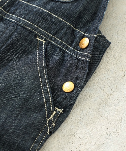 Lee（リー）の「Lee/リー【70cm/80cm/90cm】ファーストデニム BABYオーバーオール（サロペット/オーバーオール・キッズ・インディゴブルー/ワンウォッシュ・90/80/70）」の7枚目の写真
