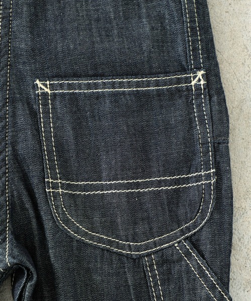 Lee（リー）の「Lee/リー【70cm/80cm/90cm】ファーストデニム BABYオーバーオール（サロペット/オーバーオール・キッズ・インディゴブルー/ワンウォッシュ・90/80/70）」の9枚目の写真