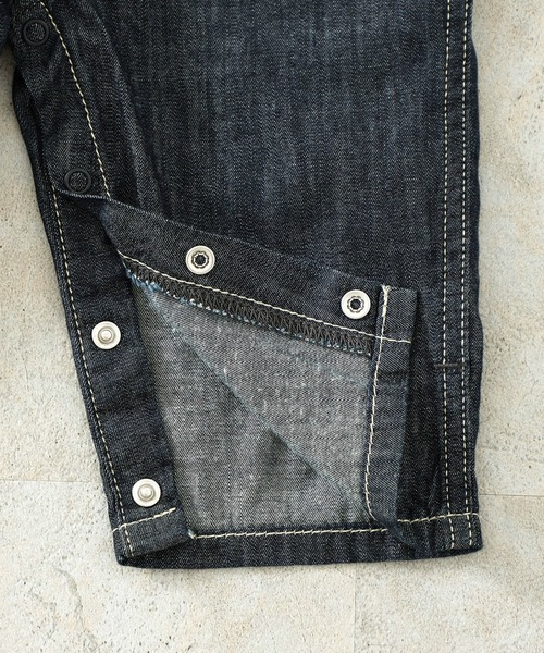 Lee（リー）の「Lee/リー【70cm/80cm/90cm】ファーストデニム BABYオーバーオール（サロペット/オーバーオール・キッズ・インディゴブルー/ワンウォッシュ・90/80/70）」の11枚目の写真