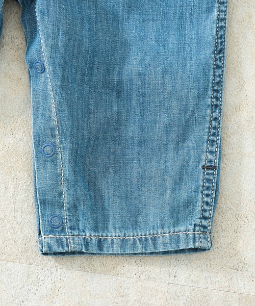 Lee（リー）の「Lee/リー【70cm/80cm/90cm】ファーストデニム BABYオーバーオール（サロペット/オーバーオール・キッズ・インディゴブルー/ワンウォッシュ・90/80/70）」の20枚目の写真