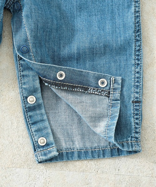 Lee（リー）の「Lee/リー【70cm/80cm/90cm】ファーストデニム BABYオーバーオール（サロペット/オーバーオール・キッズ・インディゴブルー/ワンウォッシュ・90/80/70）」の21枚目の写真