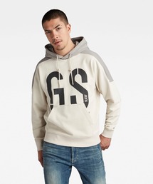 G-STAR RAW | 89 LOGO BLOCK HOODIE/ロゴパーカー(パーカー)