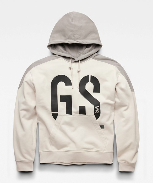 G-STAR RAW（ジースターロゥ）の「89 LOGO BLOCK HOODIE/ロゴ