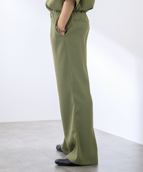 Adoon plain（アドーンプレーン）の「【Adoon plain】ストレートパンツ（セットアップ着用可）（その他パンツ・メンズ・ネイビー/カーキ/サックスブルー・MEDIUM/LARGE）」の9枚目の写真