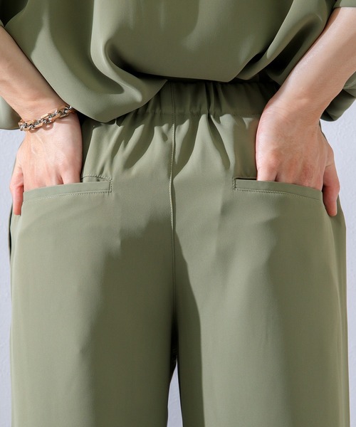 Adoon plain（アドーンプレーン）の「【Adoon plain】ストレートパンツ（セットアップ着用可）（その他パンツ・メンズ・ネイビー/カーキ/サックスブルー・MEDIUM/LARGE）」の12枚目の写真