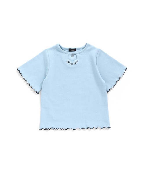 JENNI love（ジェニィラブ）の「チャーム付きメローテレコTシャツ（Tシャツ/カットソー・キッズ・サックスブルー/ブラック/ピンク・130cm/160cm/150cm/140cm）」の3枚目の写真