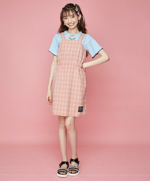 JENNI love（ジェニィラブ）の「チャーム付きメローテレコTシャツ（Tシャツ/カットソー・キッズ・サックスブルー/ブラック/ピンク・130cm/160cm/150cm/140cm）」の8枚目の写真