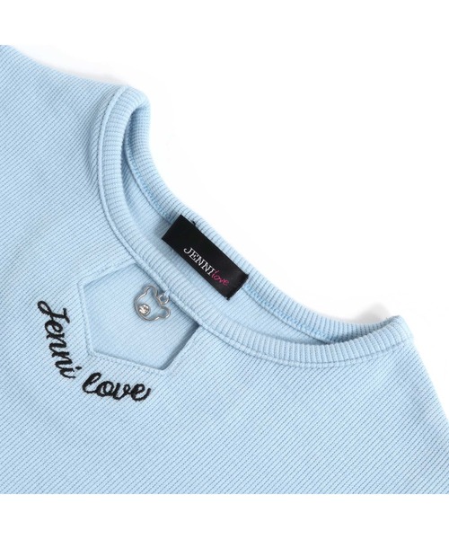 JENNI love（ジェニィラブ）の「チャーム付きメローテレコTシャツ（Tシャツ/カットソー・キッズ・サックスブルー/ブラック/ピンク・130cm/160cm/150cm/140cm）」の16枚目の写真
