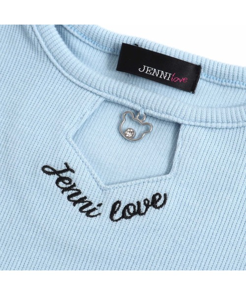 JENNI love（ジェニィラブ）の「チャーム付きメローテレコTシャツ（Tシャツ/カットソー・キッズ・サックスブルー/ブラック/ピンク・130cm/160cm/150cm/140cm）」の17枚目の写真