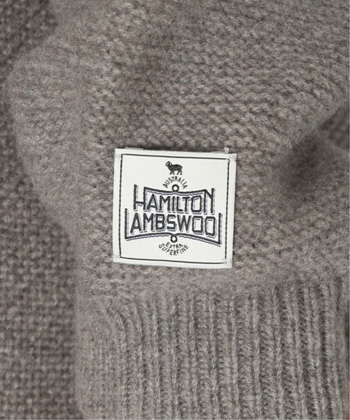 JOURNAL STANDARD relume（ジャーナルスタンダード　レリューム）の「HAMILTON WOOL オーバーサイズヘンリーネックニット（ニット/セーター・メンズ・キャメル/グレー/ブラック/ダークブラウン・MEDIUM/LARGE）」の10枚目の写真