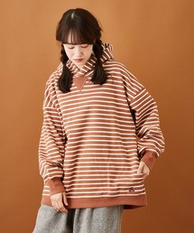 CUBE SUGAR（キューブシュガー）の「WEB限定 度詰天竺 ボア接結 × フライス 裏ボア パーカー（パーカー）」