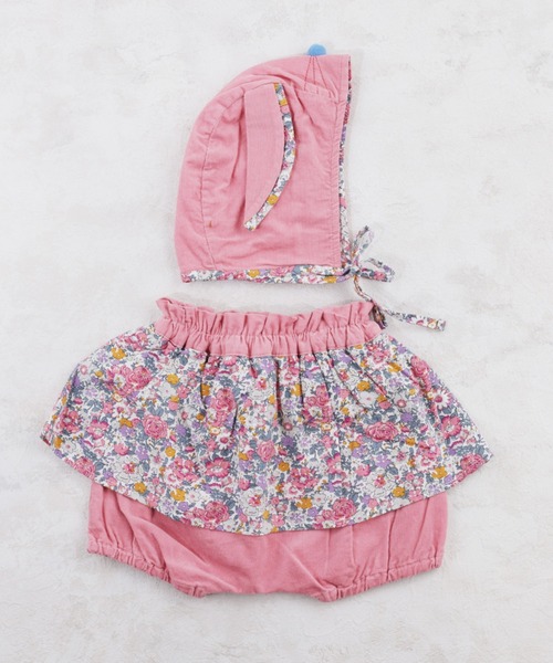 RAGMART(ラグマート)の「アニマルボンネット&ブルマセット(その他パンツ・キッズ・サックスブルー/ピンク/イエロー・80cm/70cm/90cm)」の6枚目の写真