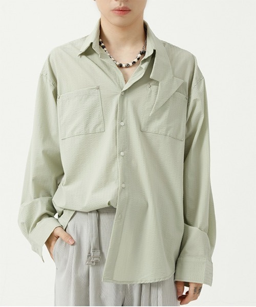WESTBOY(ウエストボーイ)の「【WB ORIGINALS】Thunder Collar Dress Shirt WO21S610TP(シャツ/ブラウス・メンズ・ブラック/ブルー/グリーン・M/L/XL)」の13枚目の写真