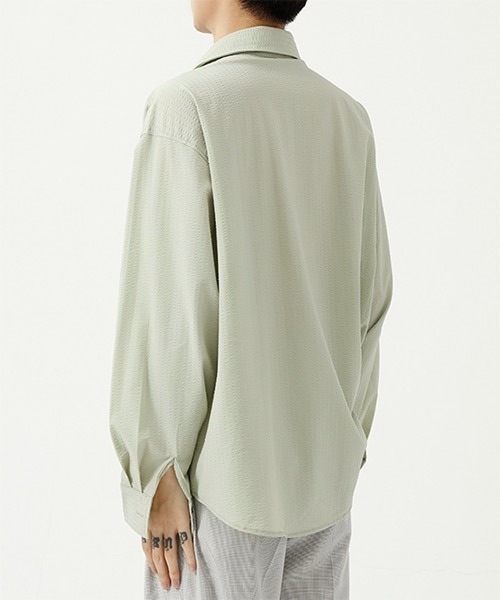 WESTBOY(ウエストボーイ)の「【WB ORIGINALS】Thunder Collar Dress Shirt WO21S610TP(シャツ/ブラウス・メンズ・ブラック/ブルー/グリーン・M/L/XL)」の14枚目の写真