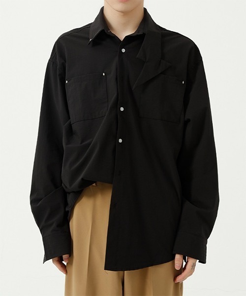 WESTBOY(ウエストボーイ)の「【WB ORIGINALS】Thunder Collar Dress Shirt WO21S610TP(シャツ/ブラウス・メンズ・ブラック/ブルー/グリーン・M/L/XL)」の5枚目の写真