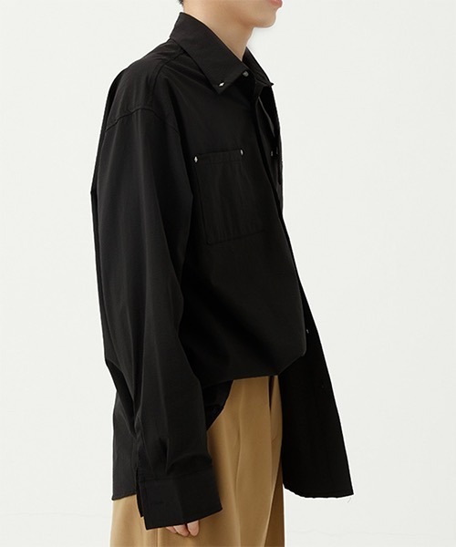 WESTBOY(ウエストボーイ)の「【WB ORIGINALS】Thunder Collar Dress Shirt WO21S610TP(シャツ/ブラウス・メンズ・ブラック/ブルー/グリーン・M/L/XL)」の6枚目の写真