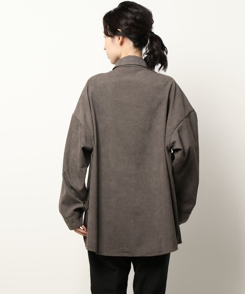 ABITOKYO（アビトーキョー）の「コーデュロイオーバーシャツ（シャツ/ブラウス・レディース・ベージュ/グレー/ブルー/モカ/ボルドー/カーキ/キャメル・FREE）」の16枚目の写真