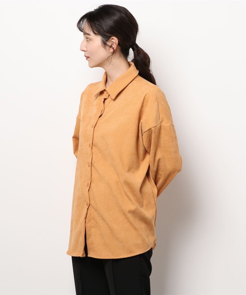 ABITOKYO（アビトーキョー）の「コーデュロイオーバーシャツ（シャツ/ブラウス・レディース・ベージュ/グレー/ブルー/モカ/ボルドー/カーキ/キャメル・FREE）」の19枚目の写真