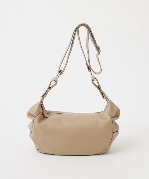 GALLARDAGALANTE（ガリャルダガランテ）の「2WAYラウンドギャザーバッグ（ショルダーバッグ・レディース・ブラック/ベージュ・FREE）」の16枚目の写真