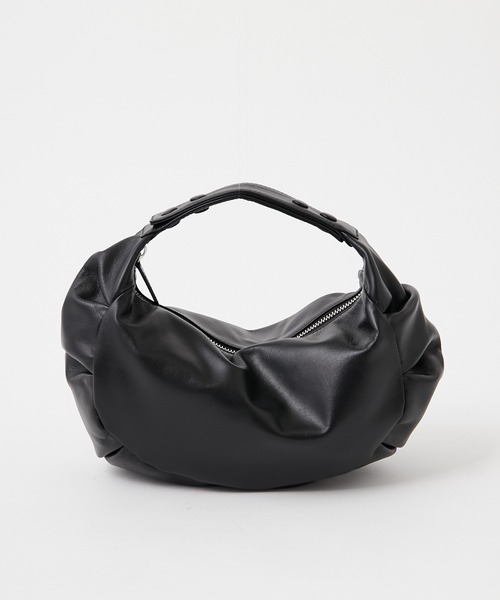 GALLARDAGALANTE（ガリャルダガランテ）の「2WAYラウンドギャザーバッグ（ショルダーバッグ・レディース・ブラック/ベージュ・FREE）」の7枚目の写真