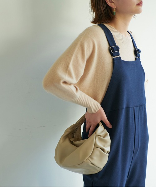 GALLARDAGALANTE（ガリャルダガランテ）の「2WAYラウンドギャザーバッグ（ショルダーバッグ・レディース・ブラック/ベージュ・FREE）」の20枚目の写真