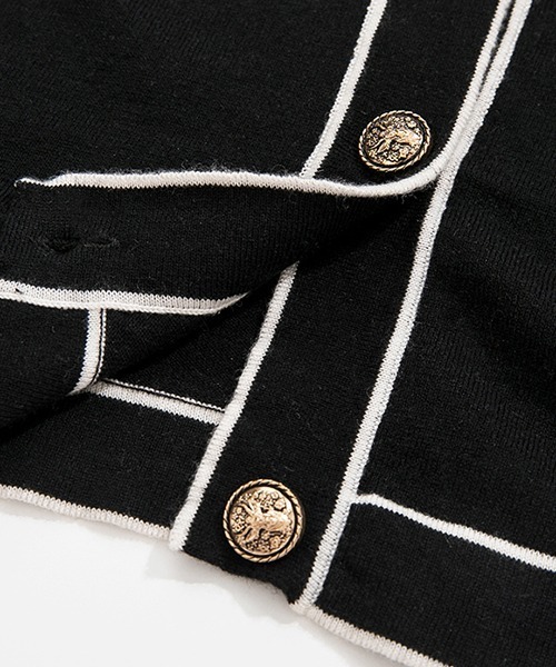 Fano Studios（ファノ ストゥディオズ）の「【Fano Studios】Bicolor piping jacket FQ21S064（カーディガン/ボレロ・レディース・ブラック・S/L/M）」の15枚目の写真