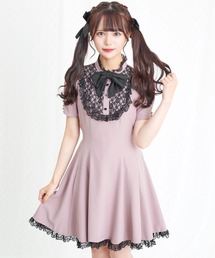 Secret Honey | レースヨークリボンクリップ付きワンピース(ワンピース)