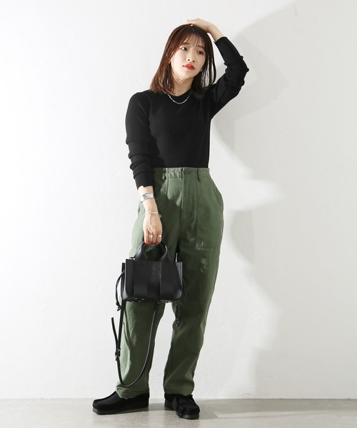 JOURNAL STANDARD（ジャーナルスタンダード）の「ウォッシャブルウールリブクルーネック◆（ニット/セーター・レディース・ブラウン/ホワイト/ブラック/ベージュ・FREE）」の8枚目の写真