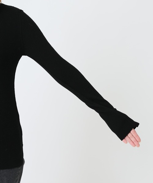 JOURNAL STANDARD（ジャーナルスタンダード）の「ウォッシャブルウールリブクルーネック◆（ニット/セーター・レディース・ブラウン/ホワイト/ブラック/ベージュ・FREE）」の9枚目の写真