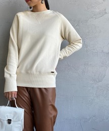 [MICA&DEAL/マイカアンドディール] コットン裏毛 ラグランスウェットプルオーバー