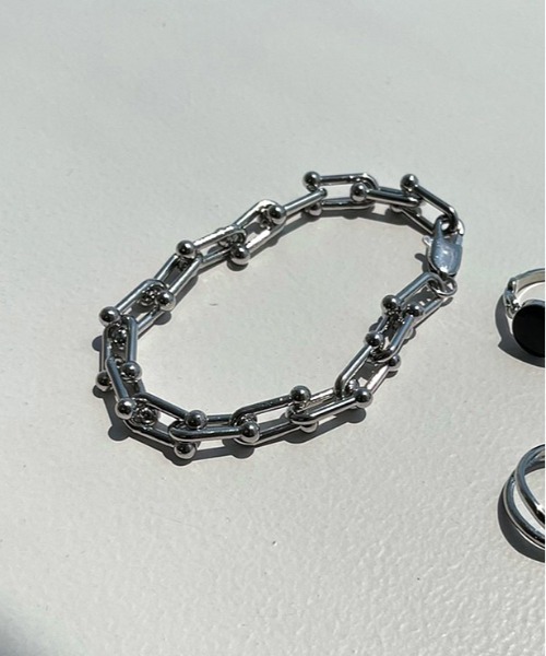 apres jour mignon(アプレジュールミニョン)の「【apresjour mignon×ARIAZ】デザインチェーンブレスレット(ブレスレット・レディース・シルバー・ONESIZE)」の1枚目の写真