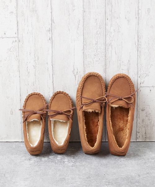 mooimooi（モーイモーイ）の「ベビー&キッズ モカシン（モカシン/デッキシューズ・キッズ・ブラック/ブラウン/キャメル/スモークピンク/グレイッシュベージュ/アイボリー/チャコールグレー・16.0cm/17.0cm/18.0cm/19.0cm/20.0cm/21.0cm）」の6枚目の写真