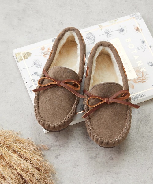 mooimooi（モーイモーイ）の「ベビー&キッズ モカシン（モカシン/デッキシューズ・キッズ・ブラック/ブラウン/キャメル/スモークピンク/グレイッシュベージュ/アイボリー/チャコールグレー・16.0cm/17.0cm/18.0cm/19.0cm/20.0cm/21.0cm）」の18枚目の写真