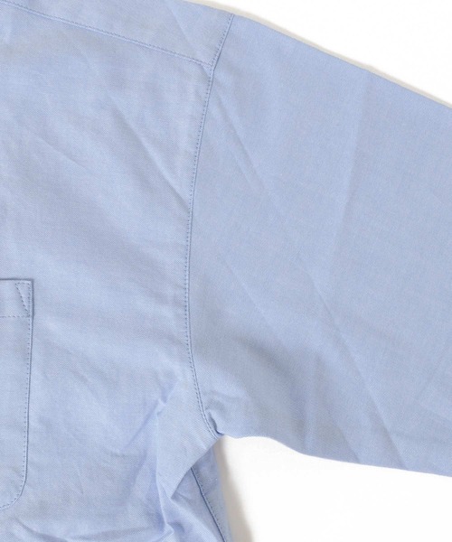 GLAZOS（グラソス）の「オックス・オーバーサイズ長袖シャツ（シャツ/ブラウス・キッズ・オフホワイト/サックスブルー・150cm/140cm/170cm/130cm/160cm）」の9枚目の写真