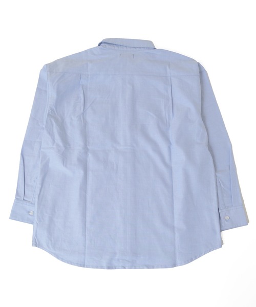 GLAZOS（グラソス）の「オックス・オーバーサイズ長袖シャツ（シャツ/ブラウス・キッズ・オフホワイト/サックスブルー・150cm/140cm/170cm/130cm/160cm）」の14枚目の写真