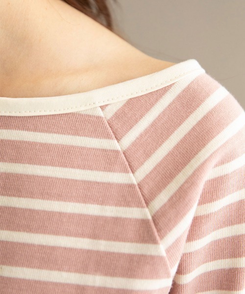 mangata(モンガータ)の「Bicolor border long sleeve(Tシャツ/カットソー・レディース・ネイビー/ピンク・FREE)」の20枚目の写真