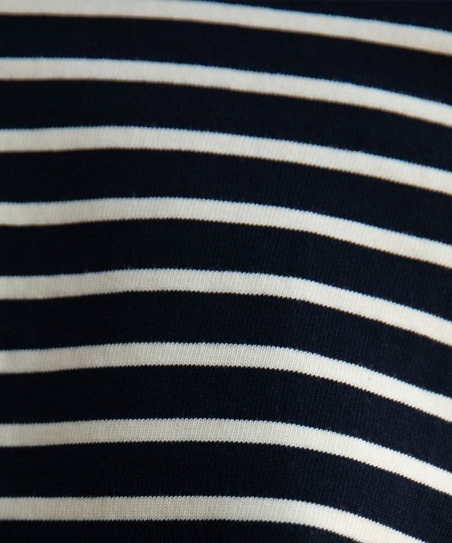mangata(モンガータ)の「Bicolor border long sleeve(Tシャツ/カットソー・レディース・ネイビー/ピンク・FREE)」の8枚目の写真
