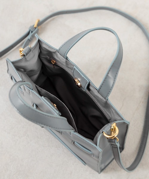 OLIVE des OLIVE（オリーブデオリーブ）の「ベルト付ミニショルダー（ショルダーバッグ・レディース・サックスブルー/ブラック/オフホワイト/ダークブラウン・FREE）」の18枚目の写真