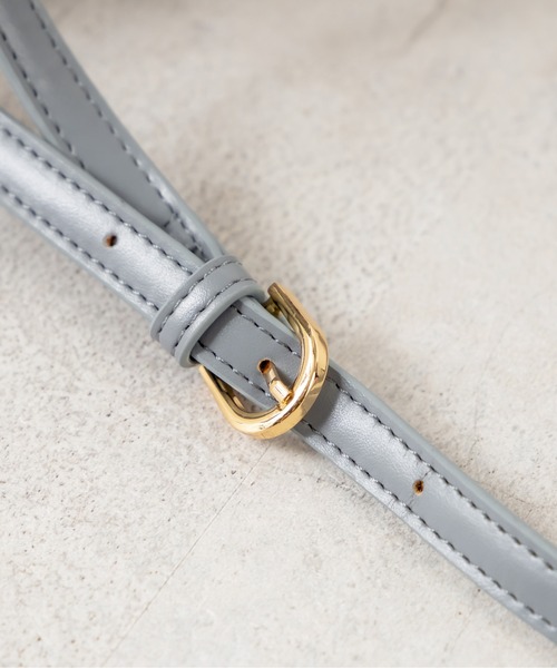 OLIVE des OLIVE（オリーブデオリーブ）の「ベルト付ミニショルダー（ショルダーバッグ・レディース・サックスブルー/ブラック/オフホワイト/ダークブラウン・FREE）」の20枚目の写真