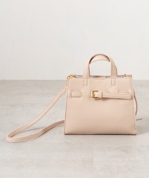 OLIVE des OLIVE（オリーブデオリーブ）の「ベルト付ミニショルダー（ショルダーバッグ・レディース・サックスブルー/ブラック/オフホワイト/ダークブラウン・FREE）」の21枚目の写真