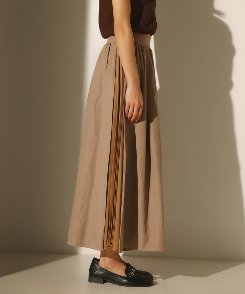 Bou Jeloud(ブージュルード)の「サイドプリーツワイドパンツ(その他パンツ・レディース・チャコールグレー/モカ・38)」の10枚目の写真
