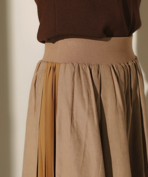 Bou Jeloud(ブージュルード)の「サイドプリーツワイドパンツ(その他パンツ・レディース・チャコールグレー/モカ・38)」の13枚目の写真