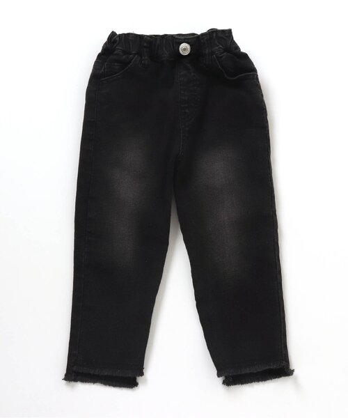 apres les cours(アプレレクール)の「裾フリンジデニムパンツ 9分丈_ストレッチ(デニムパンツ・キッズ・ブルー/ブラック・80/120/140/110/130/90/100)」の13枚目の写真