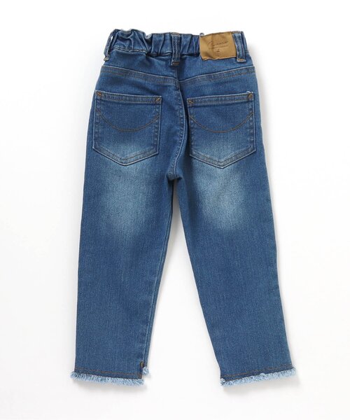 apres les cours(アプレレクール)の「裾フリンジデニムパンツ 9分丈_ストレッチ(デニムパンツ・キッズ・ブルー/ブラック・80/120/140/110/130/90/100)」の16枚目の写真