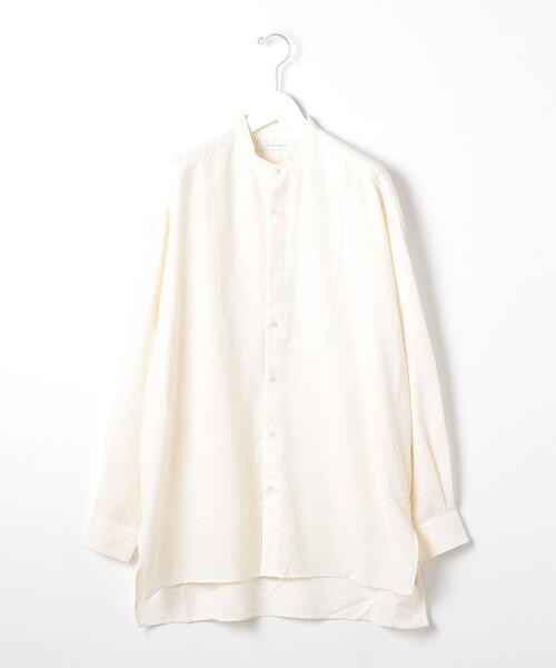 BRACTMENT(ブラクトメント)の「<BRACTMENT(ブラクトメント)>TWブザムロング バンドカラー シャツ(シャツ/ブラウス・メンズ・ブラック/オフホワイト・36/38/40)」の12枚目の写真
