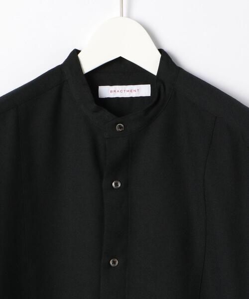 BRACTMENT(ブラクトメント)の「<BRACTMENT(ブラクトメント)>TWブザムロング バンドカラー シャツ(シャツ/ブラウス・メンズ・ブラック/オフホワイト・36/38/40)」の10枚目の写真