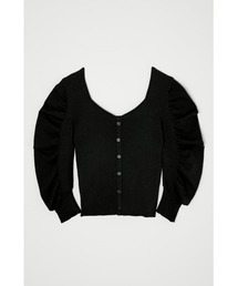 MOUSSY | GATHER SLEEVE KNIT トップス(ニット/セーター)