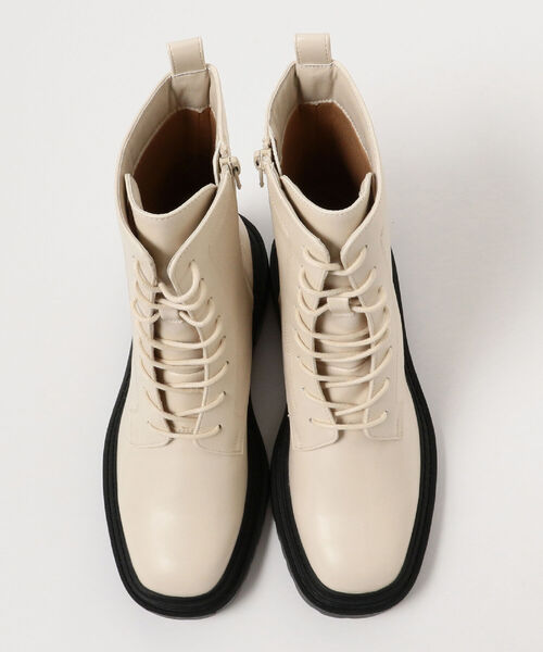 B:MING by BEAMS(ビーミングバイビームス)の「B:MING by BEAMS / レースアップ ブーツ(ドレスシューズ・レディース・ブラック/オフホワイト・23.5cm/24.5cm/22.5cm)」の8枚目の写真